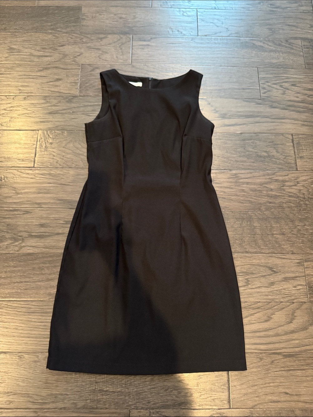 dressbarn Sleek Black Sleeveless Midi Sheath Dress